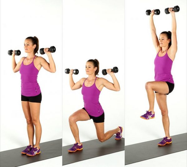 Reverse-Lunge-Press