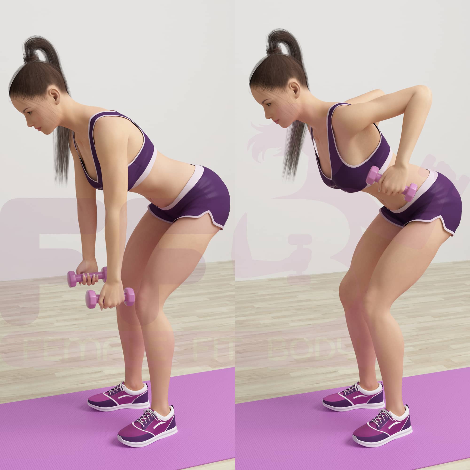 8.Dumbbell-Bent-Over-Row