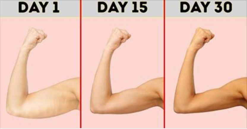 30-Day Arm Workout Challenge For Women To Lose Arm Fat