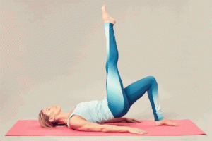 Single leg glute bridge