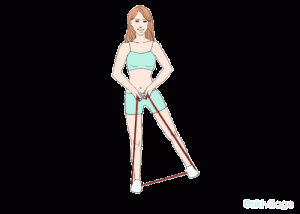 Standing Stretch Using a Band