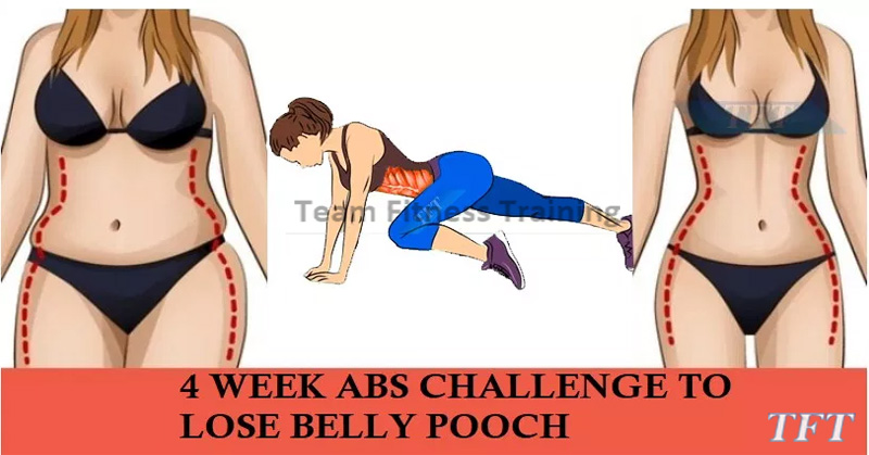 4 WEEK ABS CHALLENGE TO LOSE BELLY POOCH
