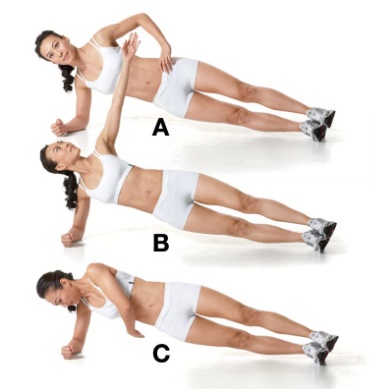  Side Plank With Rotation 